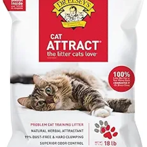 Dr. Elsey's Cat Attract Clumping Clay Litter 18 lb - Low Dust, Hard Clumping