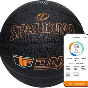 Spalding TF DNA Smart Basketball with 1-Year App Subscription - Shot Tracking & Analytics