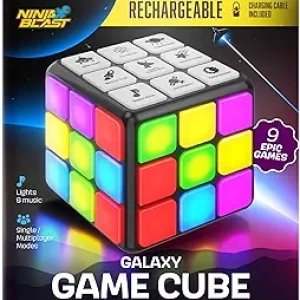 Rechargeable Space Game Cube - 9 Educational Games for Kids Ages 6-12