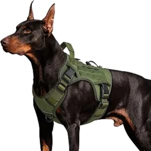 Tactical Dog Harness for Large Dogs - Military-Grade No Pull Harness with Handle