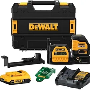 DeWalt 20V/12V MAX Green Cross Line Laser Level Kit | Professional Grade Accuracy