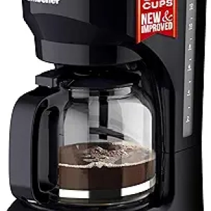 Mueller 12-Cup Drip Coffee Maker | Borosilicate Glass Carafe with Auto-Off & Keep-Warm
