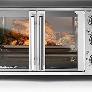 Elite Gourmet ETO2530M Double French Door Countertop Toaster Oven - 25L XL Capacity