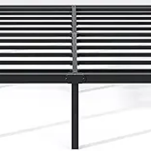 Full Size Metal Bed Frame with Storage - Heavy Duty, No Box Spring Needed