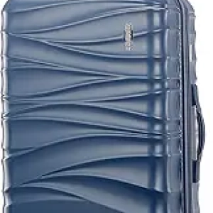 American Tourister 24-inch Slate Blue Spinner Luggage | Hardside Travel Case