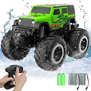 STEMTRON Amphibious RC Car - 2.4GHz Waterproof Monster Truck & Boat Toy