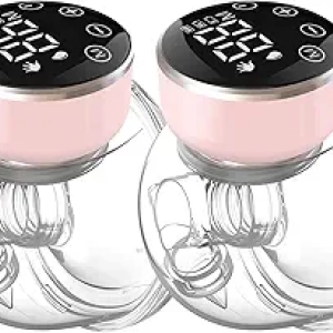 Wearable Breast Pump Hands-Free | 180 Min Battery, 3 Modes, Low Noise & LED Display