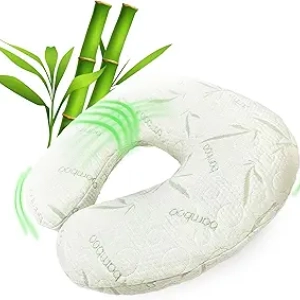 Sacred Thread Nursing Pillow | Memory Foam Breastfeeding Pillow with Bamboo Cover