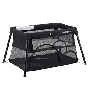 Pamo Babe Portable Travel Crib & Playpen with Bassinet - Lightweight & Easy Setup