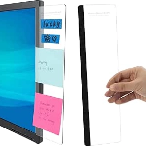 Monitor Memo Board Sticky Note Holder - 2pc Office Desk Organizer Accessories
