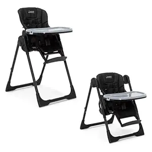 Jeep 2-in-1 Convertible High Chair with Adjustable Height & Recline - Black