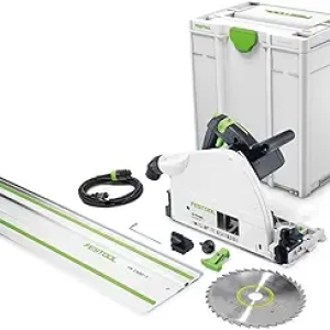 Festool TS 75 EQ-F-Plus-FS Plunge Cut Circular Track Saw with 75-Inch Rail
