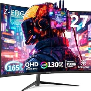 Z-Edge 27" Curved Gaming Monitor 1440P 165Hz QHD - UG27Q