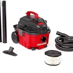 CRAFTSMAN 4 Gallon Wet Dry Vac - 5.0 Peak HP Shop Vacuum with Accessories
