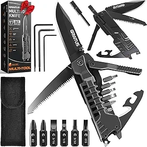 17-in-1 Multitool Knife Kit for Camping & Survival | Stainless Steel EDC Tool