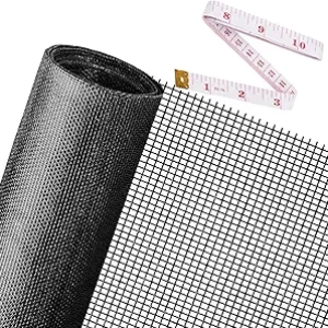 48x118 Durable Fiberglass Replacement Window Screens - Easy DIY Install Pet Screen Mesh