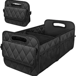 Deosk Car Trunk Organizer for SUV - 50L Waterproof Storage with 6 Pockets