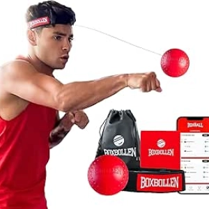 Boxbollen® Boxing Reflex Ball - App-Connected Punch Counter & Hand-Eye Coordination Trainer