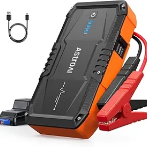 AstroAI S8 1500A Portable Car Jump Starter - 12V Battery Pack for Gas & Diesel Engines