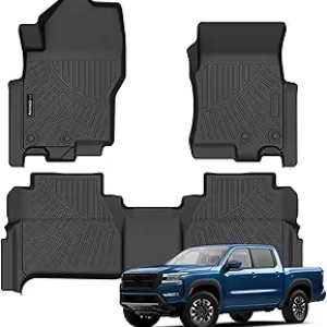 Auxko All Weather Floor Mats for Nissan Frontier 2022-2026 Crew Cab | TPE Liners