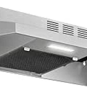 30 Inch Under Cabinet Range Hood, 280 CFM Stainless Steel Kitchen Vent Hood with LED Light