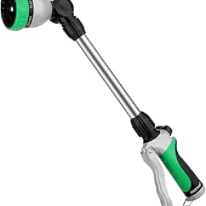 RESTMO Metal Watering Wand - Heavy Duty Garden Hose Sprayer with 7 Patterns