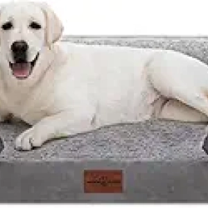 Orthopedic Dog Bed for Extra Large Dogs 45x35 - Waterproof XL Pet Bed with Memory Foam