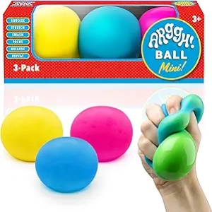 Color Changing Stress Balls 3-Pack - Squishy Fidget Toys for Adults & Kids