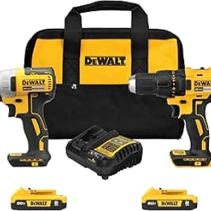 DEWALT 20V MAX Cordless Drill & Impact Driver Combo Kit | Brushless 2-Tool Set
