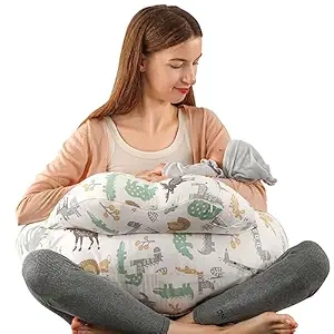 BATTOP Nursing Pillow with Adjustable Strap - Breastfeeding & Bottle Feeding Support