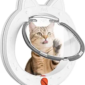 Cat Door with 4-Way Lock & Magnetic Flap - Weatherproof Pet Door