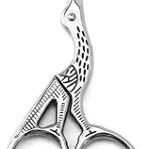 Silver Cranes Stainless Steel Nose Hair Clippers - Professional Facial Hair Trimmer Scissors