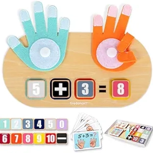 TOP BRIGHT Montessori Math Learning Toys for Toddlers 2-5 Years Old