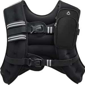 ZELUS Weighted Vest 6-30lb | Reflective Strength Training Vest for Running & Fitness