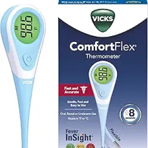 Vicks ComfortFlex Digital Thermometer - Fast 8-Second Readings for Adults & Kids