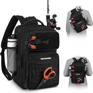 KastKing BlowBak Tactical Fishing Backpack - Lightweight Sling Bag for Gear Storage