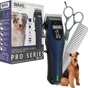 Wahl Power Pro Lithium Ion Cordless Dog Grooming Kit - Professional Heavy Duty Clippers