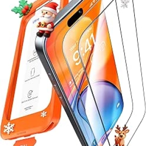 UltraGlass TOP 9H+ Armor Screen Protector for iPhone 15 Pro | Military Grade Shatterproof | 2 Pack