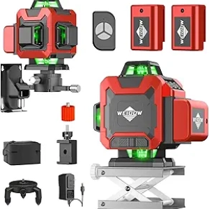 WEIDDW 4D 16 Lines Laser Level - Self Leveling Construction Tool for Precise Measurements