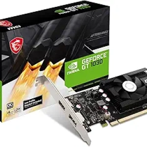 MSI GeForce GT 1030 4GB DDR4 Graphics Card - Low Profile Gaming GPU