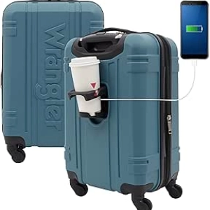Wrangler Astral 20-Inch Hydro Hardside Carry-On Luggage with USB Port