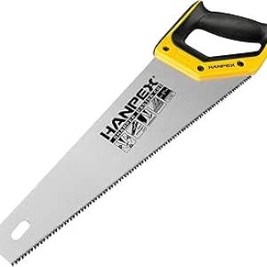 14" Pro Hand Saw with 11 TPI Fine-Cut Teeth - Sharp Manual Handsaw for Wood & Drywall