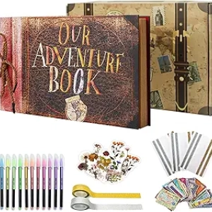 Vienrose DIY Scrapbook Photo Album - Our Adventure Book for Couples & Weddings