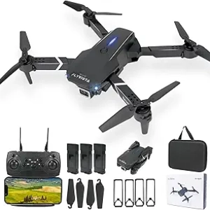 1080P Mini Drone with Camera for Adults & Kids - FPV WiFi Drone with 3 Batteries