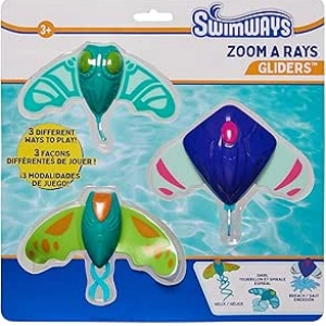 SwimWays Zoom-A-Rays Water Toys 3-Pack - Best Kids Pool Toys for Swim Training