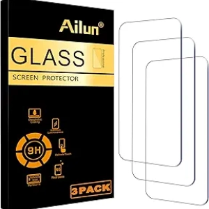 Ailun Screen Protector for iPhone 16/15/15 Pro 6.1" - Tempered Glass 3 Pack
