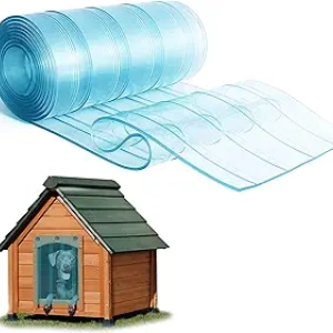 Dog Door Replacement Flaps - Transparent PVC Pet Door Curtain for Doghouse & Kennel
