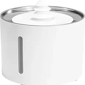 Amazon Basics 3L Pet Water Fountain with Stainless Steel Top & 3 Filters