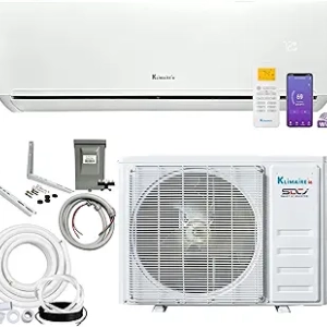 Klimaire 12,000 BTU 23 SEER2 Ductless Mini Split Heat Pump - 230V Smart AC System