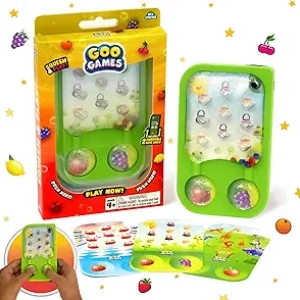 GooGames Floating Fruits Water Fidget Game - Travel Toy with Glitter